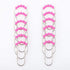 Stainless Steel Shower Curtain Ring Hooks- Set of 12